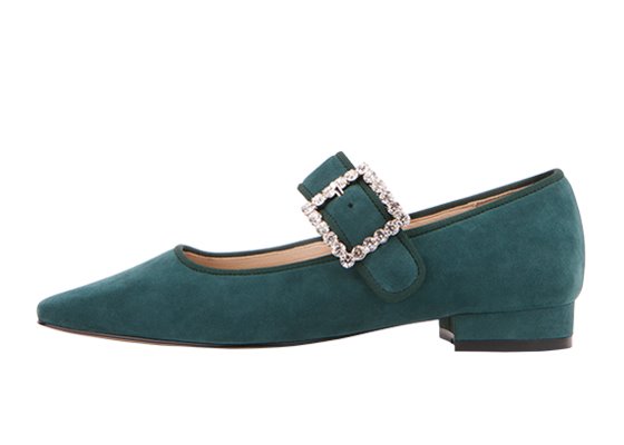 Jewel mary jane (suede blue green)